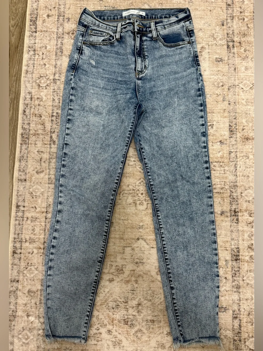 Altar'd State Light Blue High-Rise Jeans - Picture 1 of 4